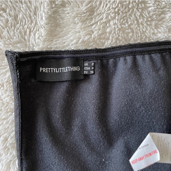 Pretty Little Thing Strapless Leather Bondage Top - Picture 6 of 8